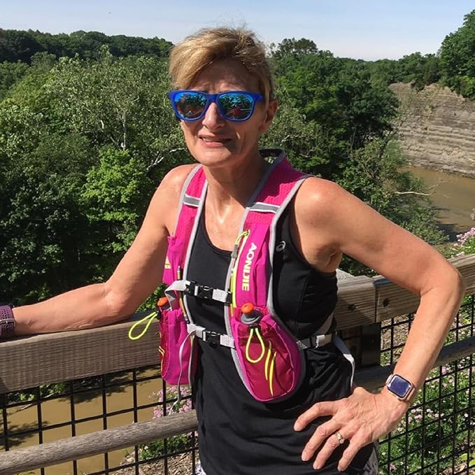 YAPJEB Running Hydration Vest Lightweight Water Pack for Men Women 5L 5.5L Backpack for Marathon Trail Race Hiking Cycling Camping Jogging