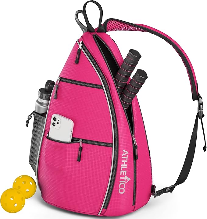 Athletico Sling Bag - Crossbody Backpack for Pickleball, Tennis, Racketball, and Travel for Men and Women