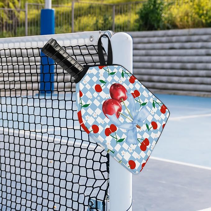 2PCS Pickleball Paddle Covers Case - Elongated Protective Paddle Case for Rackets Zipper Racket Sleeve with Mesh Pocket Protective Bag,Pickleball Accessories