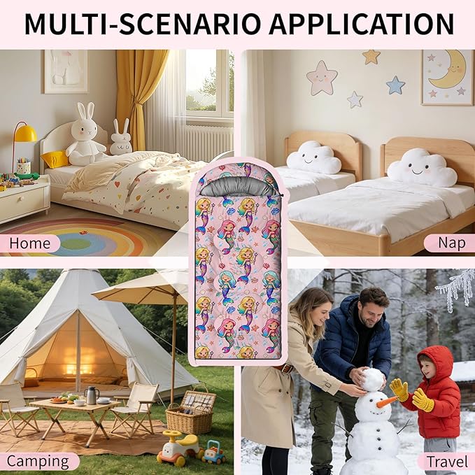 Camping Sleeping Bags, Lightweight Waterproof Sleeping Bag and Compact with Compression Sack for Outdoor