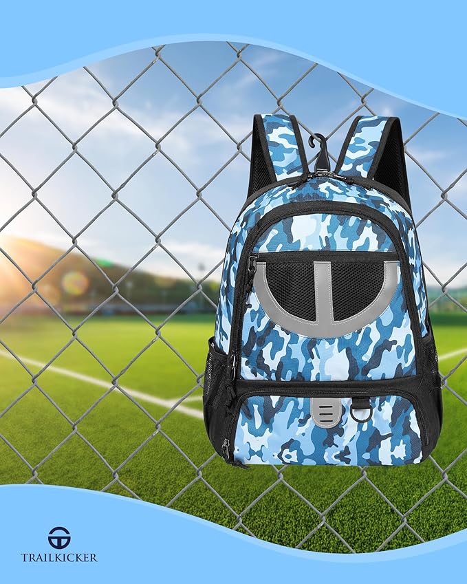 Basketball Bag Backpack for Men Women with Ball & Shoes Compartment 30L Capacity Lightweight Breathable Boys Girls Soccer Ball Bag Backpack Fit Volleyball Football Sports Travel School Gym