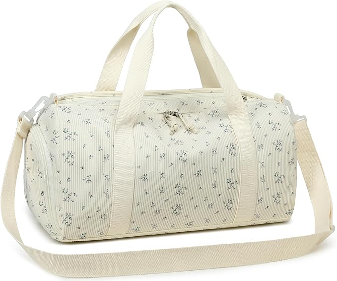 BTOOP Duffle Bag for Gym Sports Women Girls Workout Travel Bag Weekender with Shoe Compartment and Wet Pocket