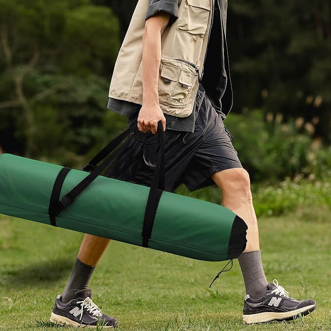 1 Pack 900D 48 Inch Camp Chair Bag Replacement with Shoulder Strap Camp Bagpack Folding Chair Bag Fishing Outdoor Storage Backpack 48 * 16.5 * 10.2Inch (Green, XL)