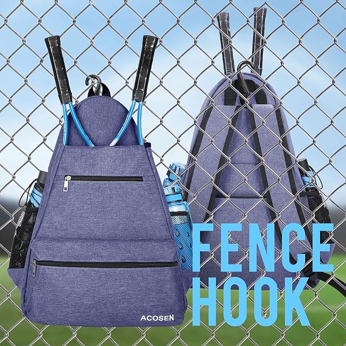 ACOSEN Tennis Bag Tennis Backpack - Large Tennis Bags for Women and Men to Hold Tennis Racket,Pickleball Paddles, Badminton Racquet, Squash Racquet,Balls and Other Accessories