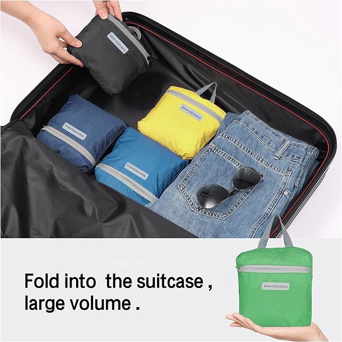 BEMYGREENBAG 35L Foldable Waterproof Backpack For Outdoor Sports Travel Inside Wet Clothes Compartment Packable For Multiple