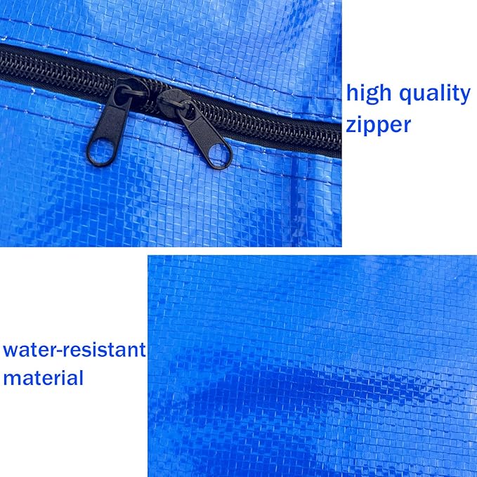 66 Gallon Extra Large Storage Bags, Huge Moving Bags Heavy Duty with Zipper and Stronger Handles, Big Foldable Duffle Bag for Travel - Waterproof Material Protects from Dust and Moisture - Storage