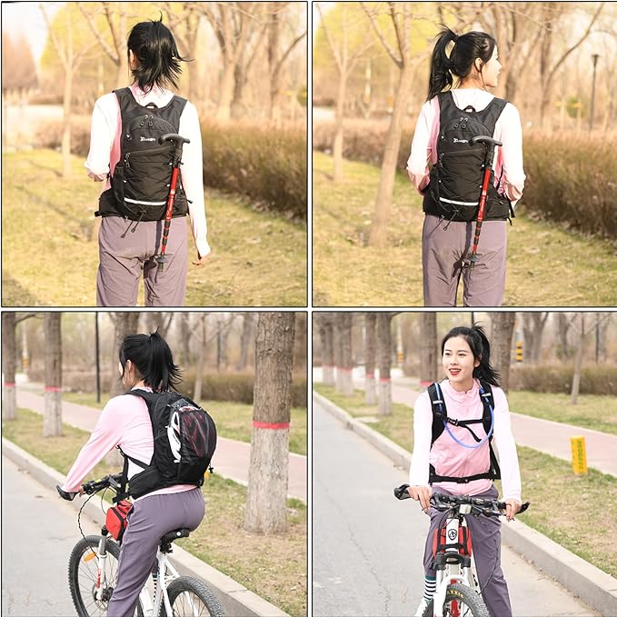 Azarxis Hiking Hydration Vest Pack Running Backpack Lightweight Daypack for Marathon Cycling Biking Trail Race Rave