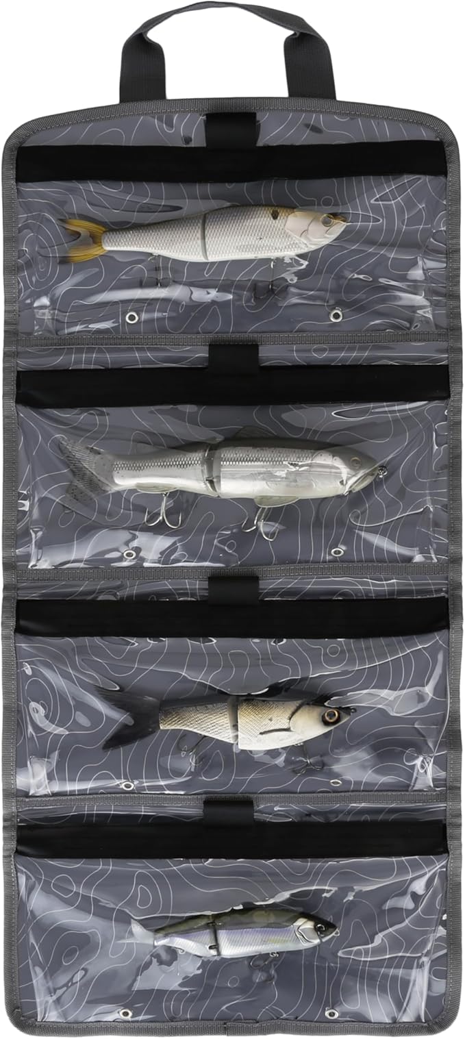 Evolution Fishing Big Bait Bag - 14 in., Roll-Up Lure Bag, Durable, Portable Storage for Large Baits & Gear