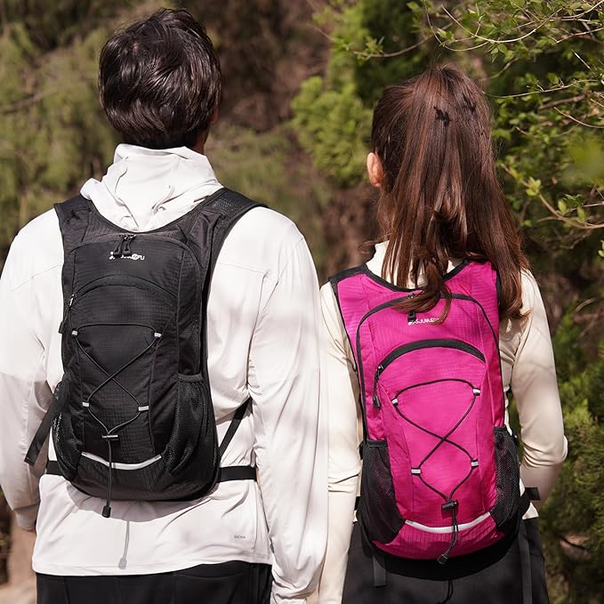 BiYiYun 15L Small Hiking Backpack Lightweight Hydration Backpack for Men Women, Warterproof Hiking Daypack for Travel Cycling