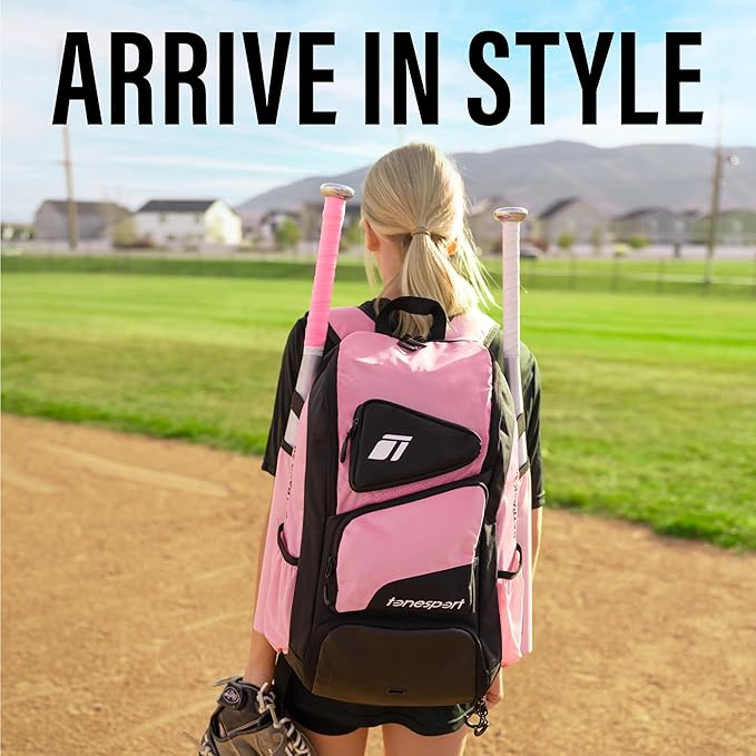 Baseball Bag - Backpack for Baseball, Softball, Tball - Adults & Youth Bat Bag