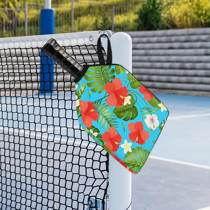 2PCS Pickleball Paddle Covers Case - Elongated Protective Paddle Case for Rackets Zipper Racket Sleeve with Mesh Pocket Protective Bag,Pickleball Accessories