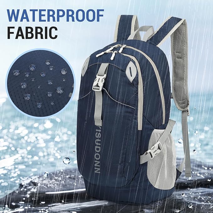 YISUDONN Hiking Backpack, 30L Lightweight Camping Water Resistant Large Hiking Bag Outdoor Travel Daypack for Men Wome