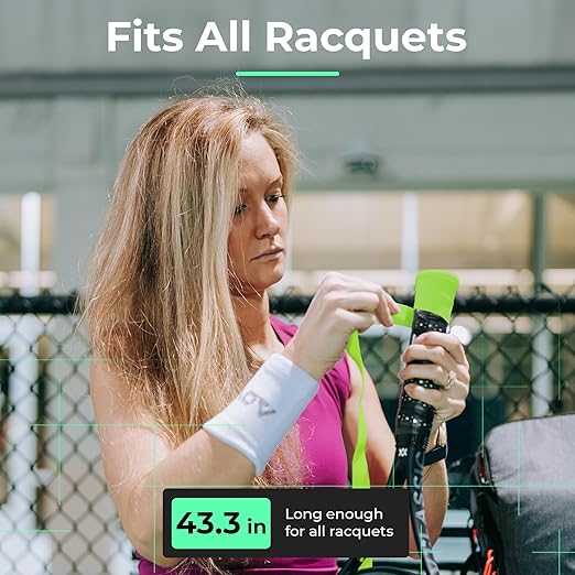 ADV MaxTac Tacky Tennis Overgrip - 3 Pack - Extremely Sticky Non-Slip Tennis Grips Overgrip - Razor-Thin & Easy to Use Pro Tennis Racquet Grip Tape (3-Pack Volt)