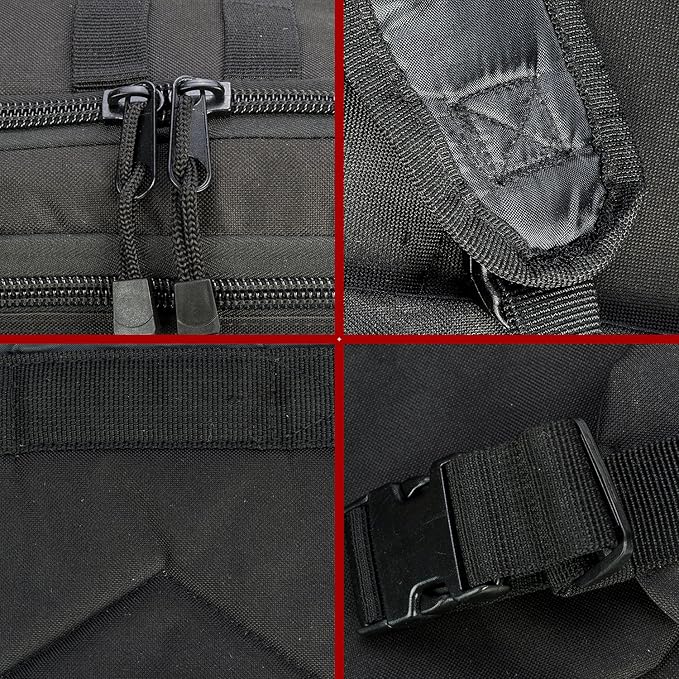 ZSearARMY Tactical Backpacks Assault Pack 3 Day Bag Expandable Backpack Out Bag Classic Case Travel Hiking (Black, with Belt)