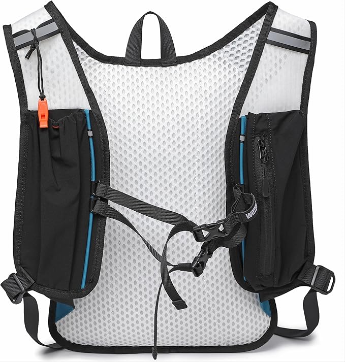 Wotony Lightweight Hydration Backpack with 2LOR 3LWater Bladder for Cycling Hiking Rave - Water Daypack for Men Women