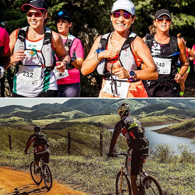 YAPJEB Lightweight Hydration Pack Backpack Vest, Optional 1.5L 2L BPA Free Water Bladder - Leakproof Breathable for Men Women Running Hiking Cycling Marathon