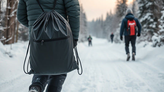Essential Winter Drawstring Bags & Sports Gear for Cold Season
