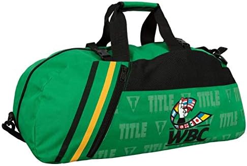 TITLE Boxing WBC Sport Backpack - Gym, Duffle, Equipment Bag - Green