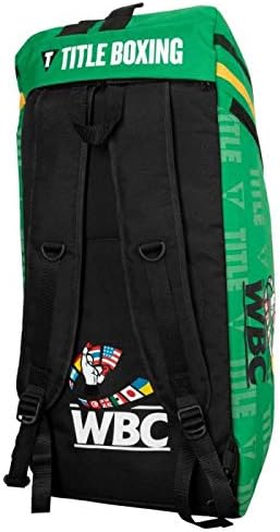 TITLE Boxing WBC Sport Backpack - Gym, Duffle, Equipment Bag - Green