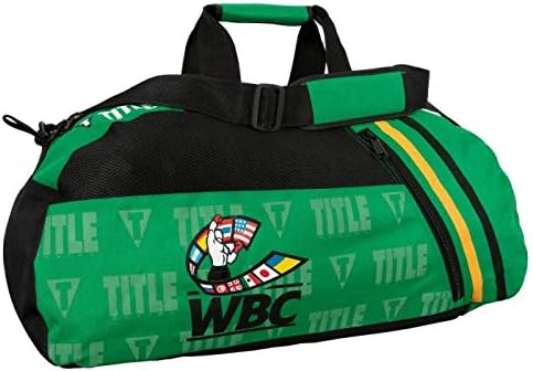 TITLE Boxing WBC Sport Backpack - Gym, Duffle, Equipment Bag - Green
