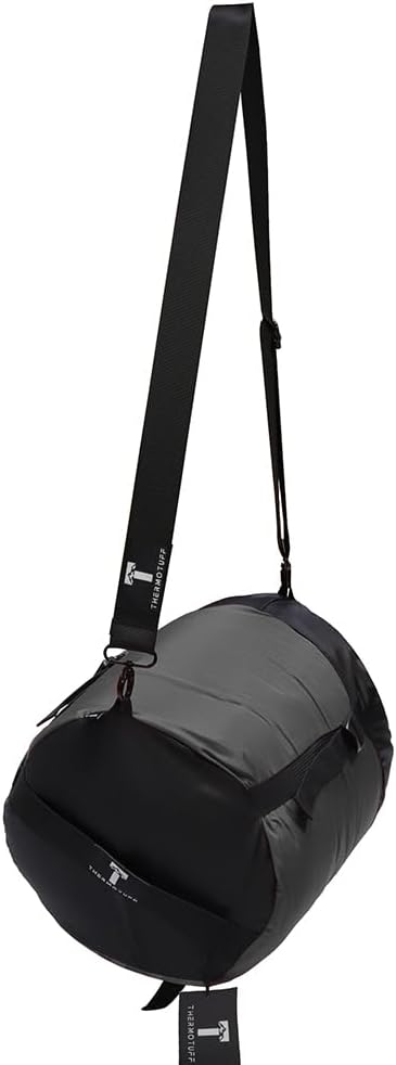 Thermotuff Wearable Sleeping Bag with Dual Hoodie, Long Sleeves, Pockets & Adjustable Drawstring - Ideal for Camping, Cold Weather Hiking, and Stadium Sak Blanket