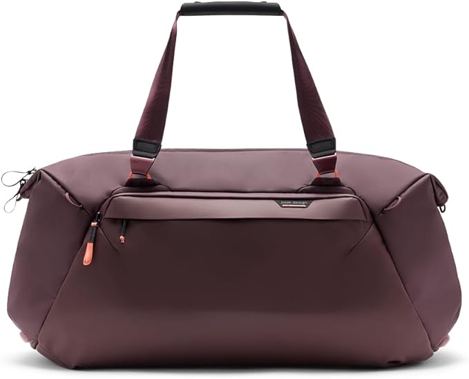 Peak Design Travel Duffel, Extra-Wide Single Zip Access, Weatherproof Shell, 4 External Pockets, Fits Packing Cubes & Camera Cubes, Ideal for Weekend Trips, Versatile Duffel Bag for Travel