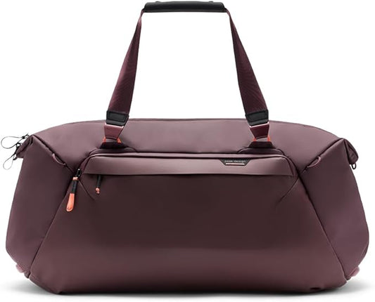 Peak Design Travel Duffel, Extra-Wide Single Zip Access, Weatherproof Shell, 4 External Pockets, Fits Packing Cubes & Camera Cubes, Ideal for Weekend Trips, Versatile Duffel Bag for Travel