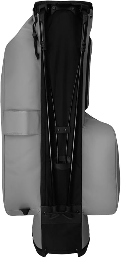 KRADUL - LUX 9.5" 14-Way Hybrid Stand Bag – Lightweight Golf Bag with Stand, Leather Finish, Club Organizer & Removable Panel
