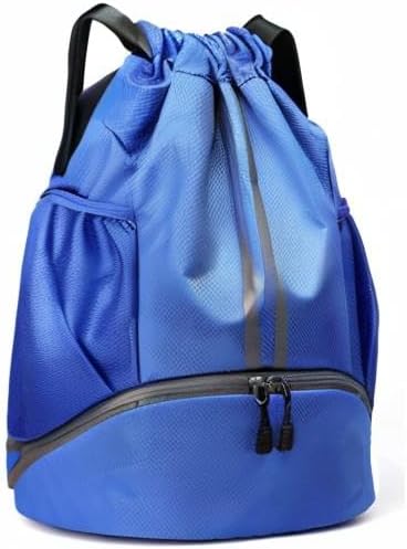 BROTOU Soccer Bags, Football Backpack, Volleyball Bag, Drawstring Backpack with Ball and Shoe Compartment, Football bags for Equipment Swim Gym Bag