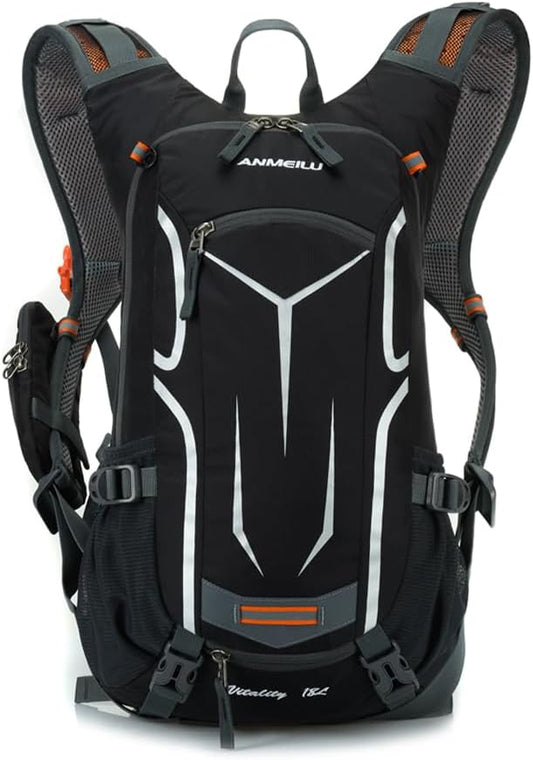 ANMEILU Outdoor Cycling Backpack, 18L, Black