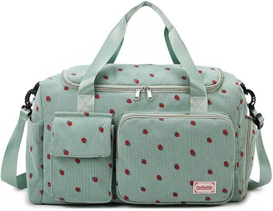 Gym Bag Sport Duffel Overnight Weekender Travel Bag with wet pocket and shoe pocket K03 Green