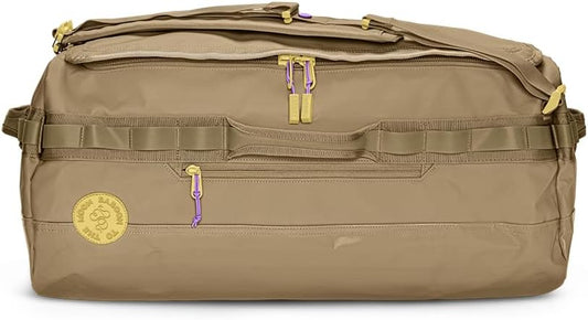 Baboon to the Moon Go-Bag Big Duffle Bag - Detachable Straps, Stylish, Compact, Large Travel Bag Lightweight, Durable, Water-Resistant for Men and Women (Kraft Paper)