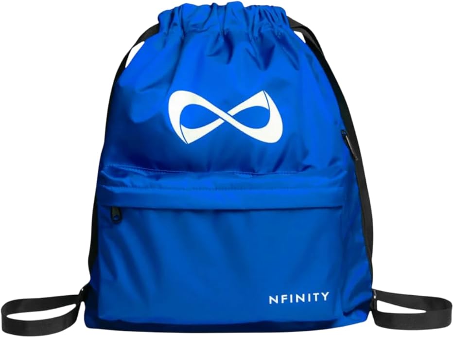 Nfinity Drawstring Backpack Durable Gym Backpack – Large Capacity, Waterproof Backpack, Multi-Compartment Cinch Bag