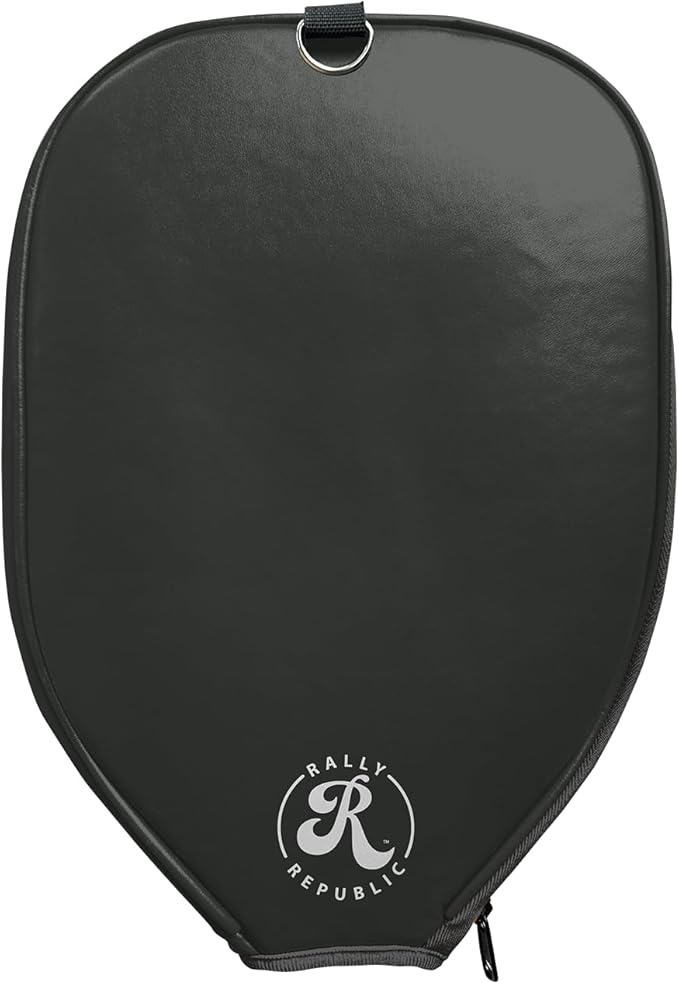 Officially Licensed Collegiate Pickleball Paddle Cover - Lightweight PU Leather Material - Durable Foam Interior Protection with Zippered Closure - Fits Most Paddles on the Market