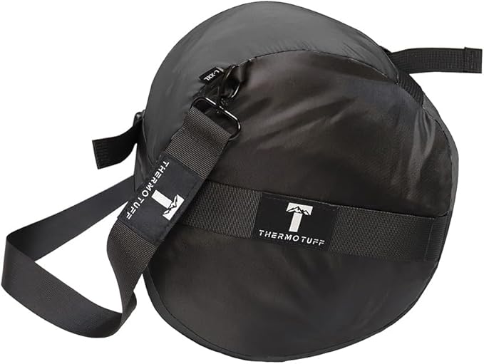 Thermotuff Wearable Sleeping Bag with Dual Hoodie, Long Sleeves, Pockets & Adjustable Drawstring - Ideal for Camping, Cold Weather Hiking, and Stadium Sak Blanket