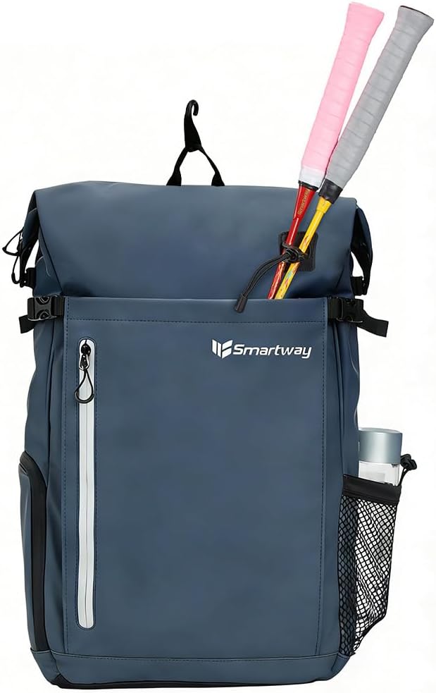 Pickleball Bag, Tennis & Badminton Sports Racket Backpack, Waterproof Large Capacity Sports Backpack with Shoe Compartment for Women Men