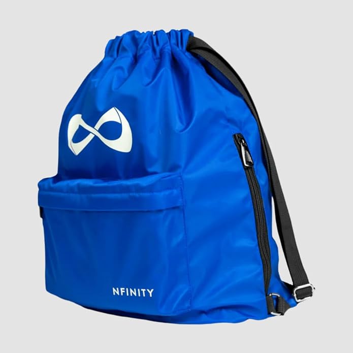 Nfinity Drawstring Backpack Durable Gym Backpack – Large Capacity, Waterproof Backpack, Multi-Compartment Cinch Bag