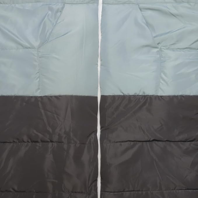 Thermotuff Wearable Sleeping Bag with Dual Hoodie, Long Sleeves, Pockets & Adjustable Drawstring - Ideal for Camping, Cold Weather Hiking, and Stadium Sak Blanket