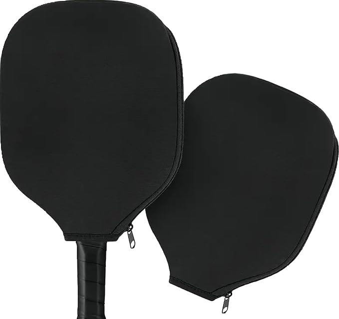 Pickleball Neoprene Paddle Cover - Made of Quality Material - Provides Effective Protection For Your Paddle | Solid Black