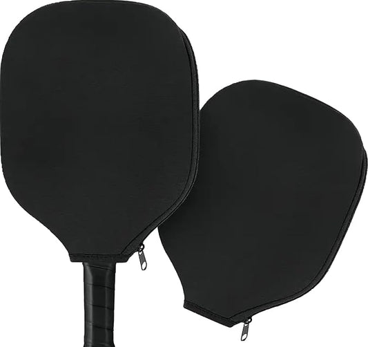 Pickleball Neoprene Paddle Cover - Made of Quality Material - Provides Effective Protection For Your Paddle | Solid Black