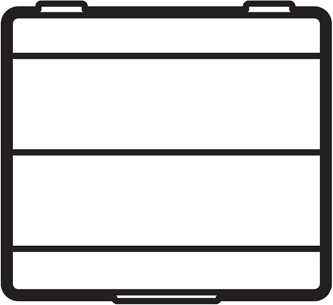 Flambeau Outdoors 00330 Medium Spinnerbait Box, Fishing Bait and Lure Organizer, Clear