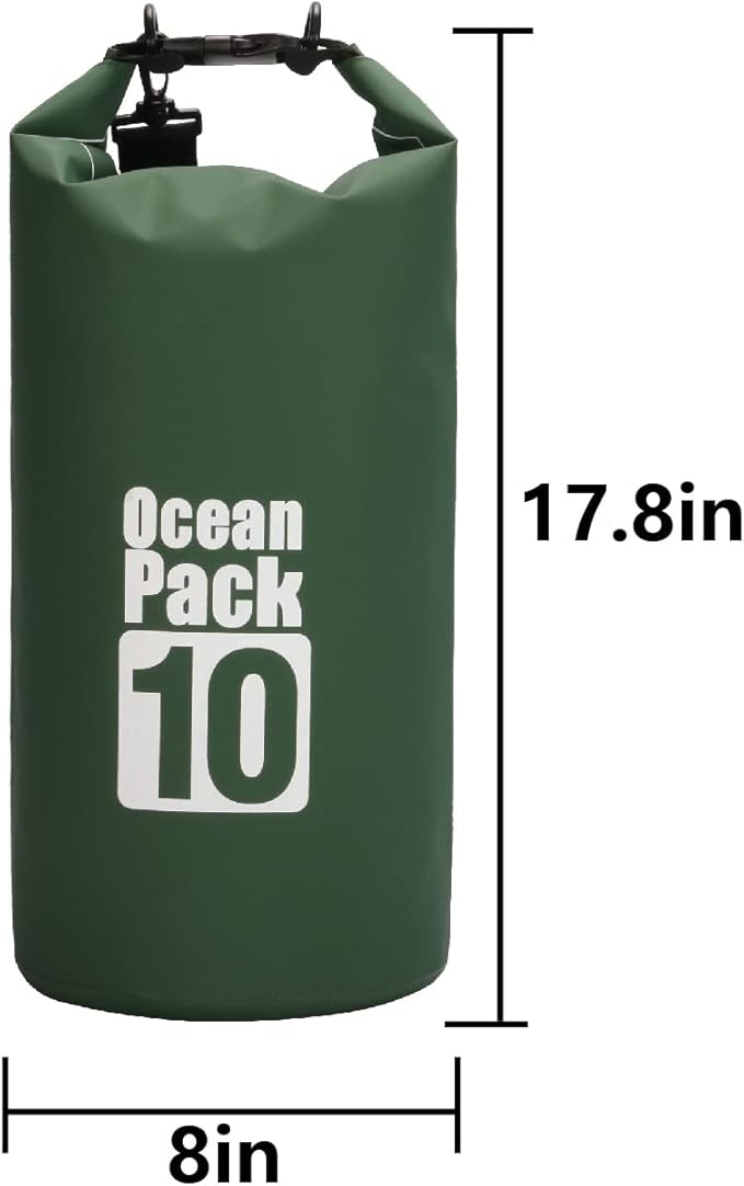 Dry Sack/Floating Waterproof Bag 2L/5L/10L/20L/30L for Boating, Kayaking, Hiking, Snowboarding, Camping, Rafting, Fishing and Backpacking