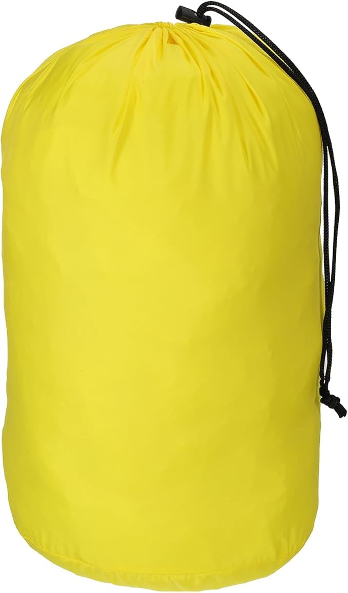 PATIKIL Stuff Sack, 9 x 16 Inch Waterproof Outdoor Storage Sack Upgrade Drawstring Bag Ultralight Ditty Bags Portable Dust Flap for Organizing Camping Hiking Travel Gear Gym, Yellow