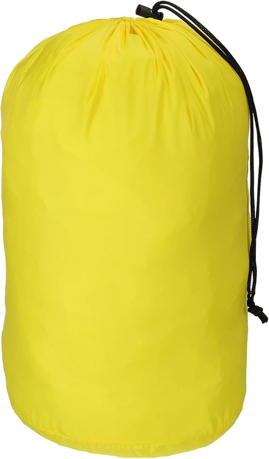 PATIKIL Stuff Sack, 9 x 16 Inch Waterproof Outdoor Storage Sack Upgrade Drawstring Bag Ultralight Ditty Bags Portable Dust Flap for Organizing Camping Hiking Travel Gear Gym, Yellow