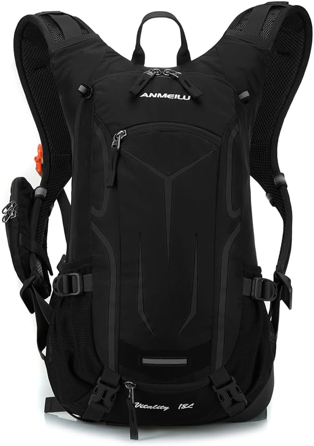 ANMEILU Outdoor Cycling Backpack, 18L, Black