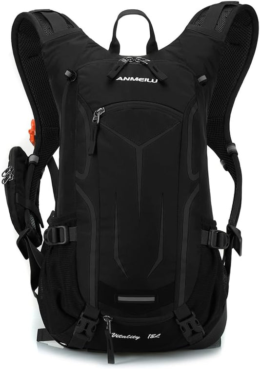 ANMEILU Outdoor Cycling Backpack, 18L, Black
