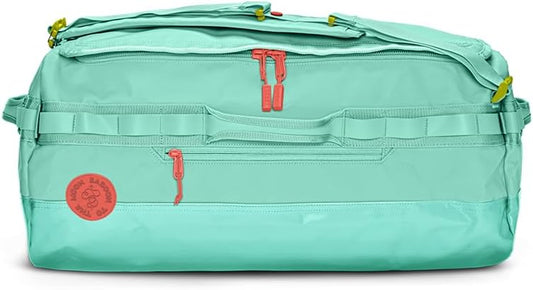 Baboon to the Moon Go-Bag Big Duffle Bag - Detachable Straps, Stylish, Compact, Large Travel Bag Lightweight, Durable, Water-Resistant for Men and Women (Aqua Drift)