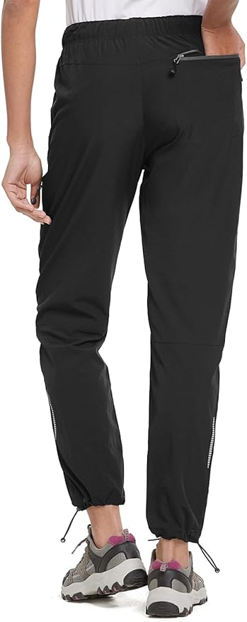 baleaf Women's Hiking Pants Quick Dry Lightweight Water Resistant Elastic Waist Cargo Pants for All Seasons