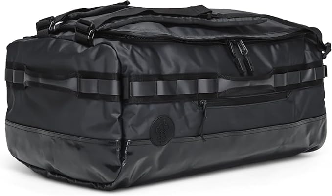 Baboon to the Moon Go-Bag Big Duffle Bag - Detachable Straps, Stylish, Compact, Large Travel Bag Lightweight, Durable, Water-Resistant for Men and Women (Black)