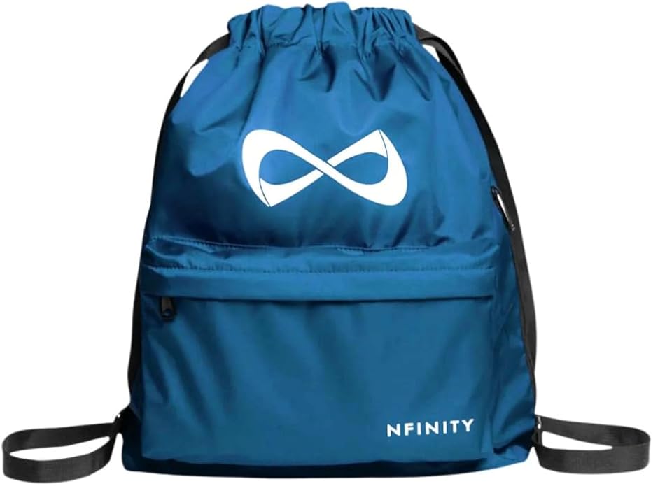 Nfinity Drawstring Backpack Durable Gym Backpack – Large Capacity, Waterproof Backpack, Multi-Compartment Cinch Bag